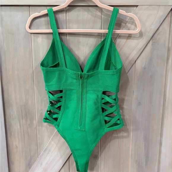 Green One-Piece Swimsuit - Picture 2 of 11